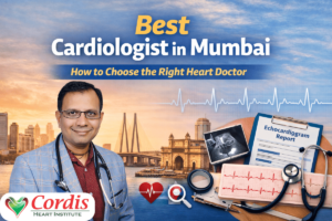 Experienced cardiologist in Mumbai wearing a stethoscope, representing how to choose the best cardiologist in Mumbai for heart care and treatment.