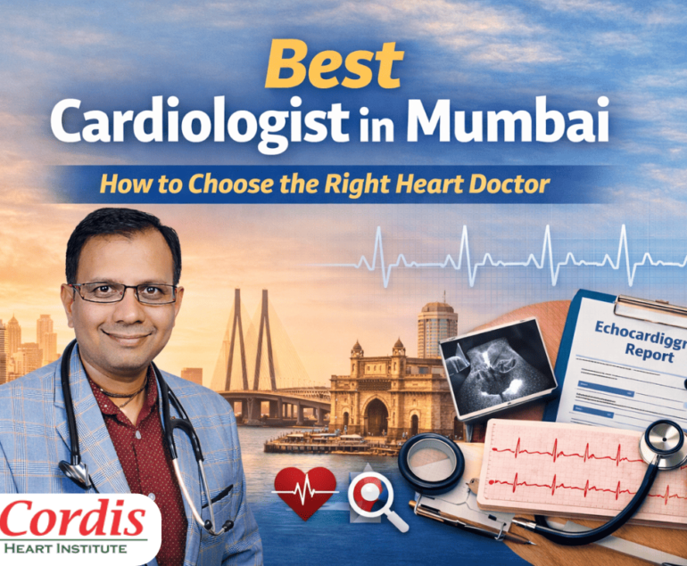 Experienced cardiologist in Mumbai wearing a stethoscope, representing how to choose the best cardiologist in Mumbai for heart care and treatment.