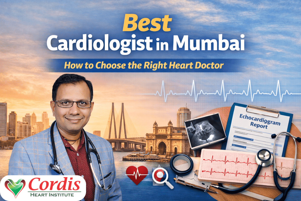 Experienced cardiologist in Mumbai wearing a stethoscope, representing how to choose the best cardiologist in Mumbai for heart care and treatment.