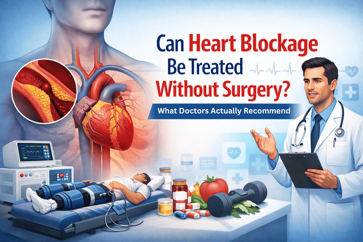 heart blockage treatment without surgery