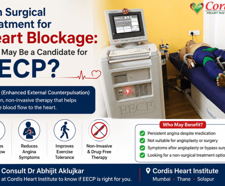 non surgical treatment for heart blockage